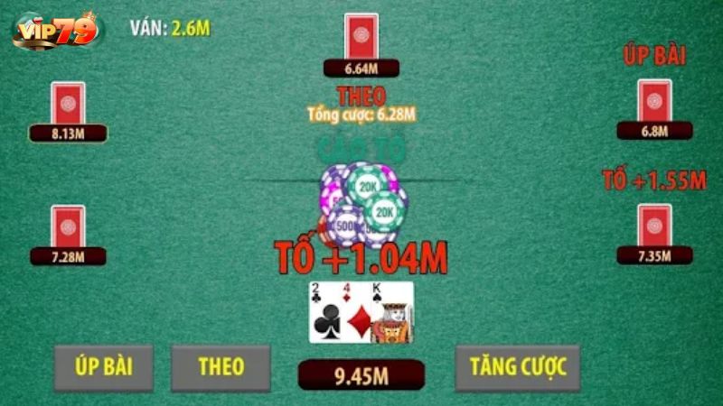 Các hành động khi chơi game bài Cào Tố